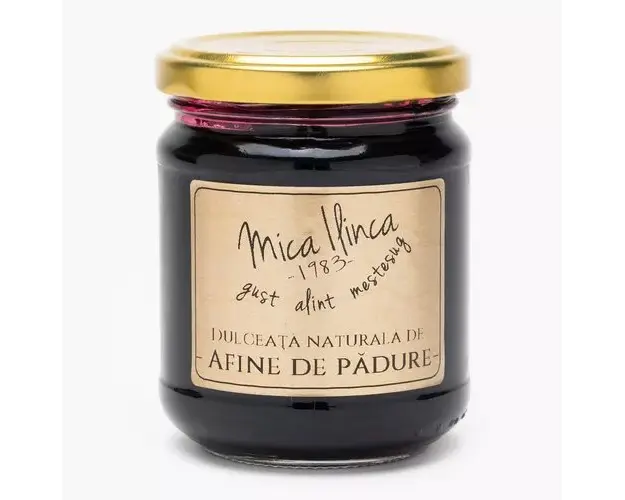 Dulceata Naturala de Afine de Padure 70%, 220g | Mica Ilinca