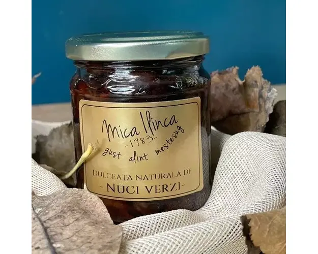 Dulceata Naturala de Nuci Verzi 50%, 220g | Mica Ilinca