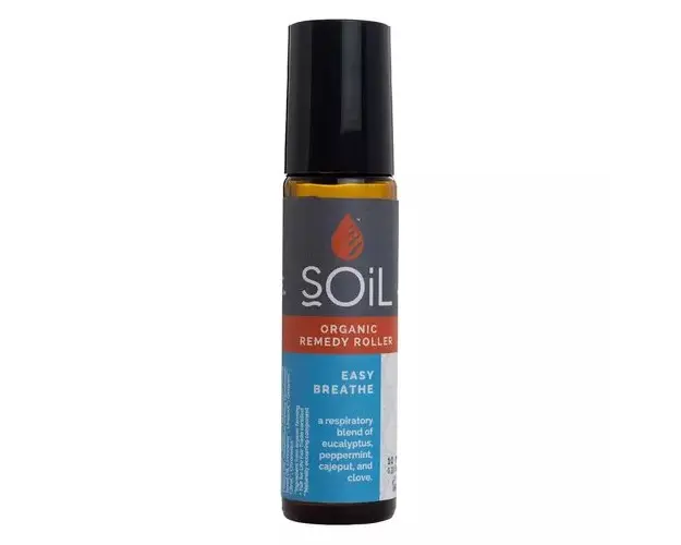 Roll-On Easy Breathe cu Uleiuri Esentiale Pure Organice ECOCERT, 10 ml | SOiL