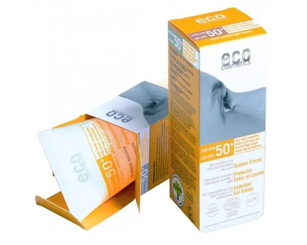 Crema Bio cu Protectie Solara Inalta FPS50+ - Nuantata, 75ml | Eco Cosmetics