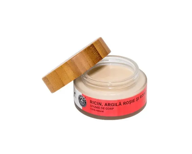Spuma de Corp Ricin, Argila Rosie si Roinita, 100ml | Elixir H