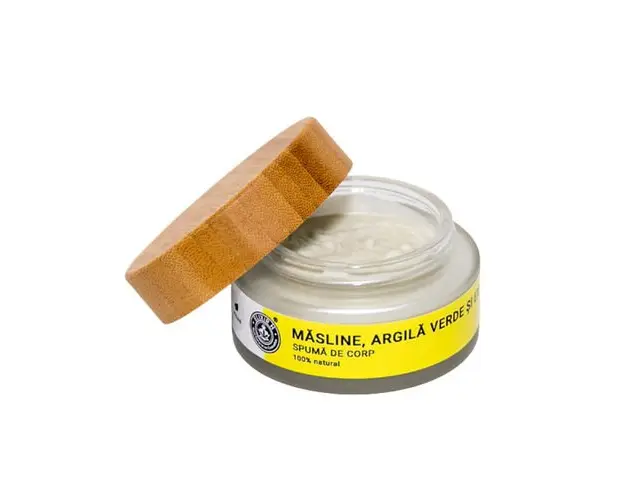 Spuma de Corp Masline, Argila Verde si Extract Cafea, 100ml | Elixir H