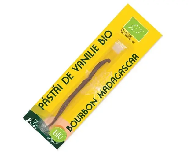 Pastai de Vanilie BIO, Madagascar Bourbon, 1 buc. | Rajas