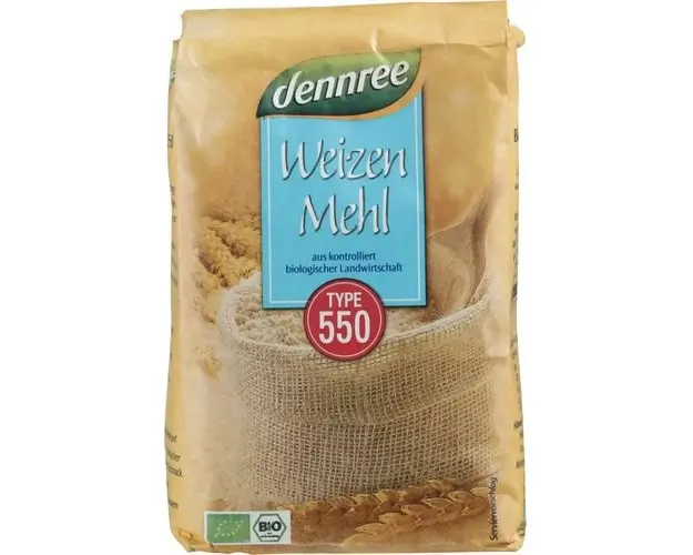 Faina Alba de Grau tip 550, ECO 1000g | Dennree