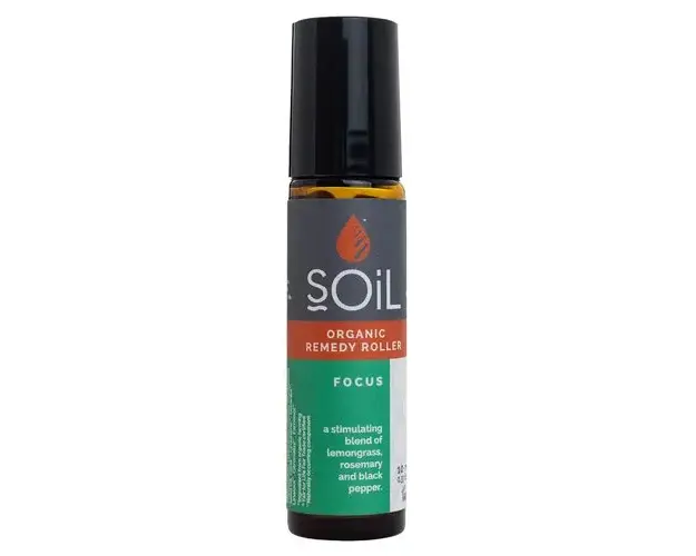 Roll-On Focus cu Uleiuri Esentiale Pure Organice ECOCERT, 10 ml | SOiL