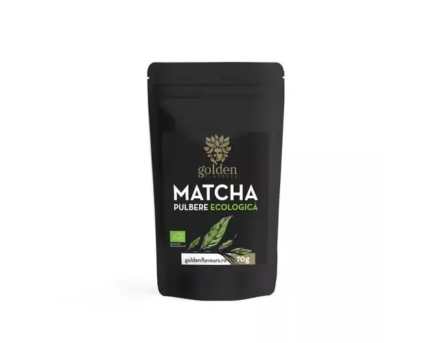 Matcha Pulbere 100% Naturala ECO, 70g | Golden Flavours