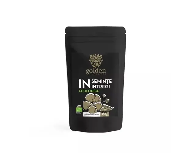 Seminte de In Intregi ECO, 250g | Golden Flavours