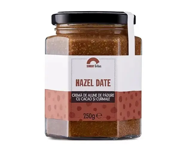 Hazel Date  Crema de Alune de Padure, Cacao si Curmale, 100% naturala | Sunday bites
