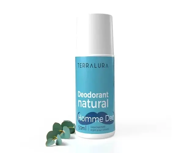 HOMME DEO Roll-on, Deodorant Natural Pentru Barbati, 50ml | Terralura