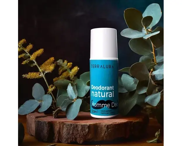 Pachet 3+1 Gratis HOMME DEO Roll-on, Deodorant Natural Pentru Barbati, 50ml | Terralura