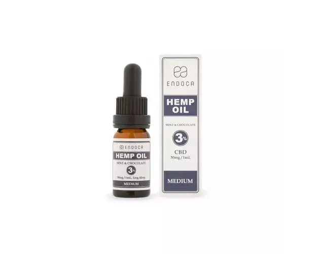 Ulei de Canepa 3% cu Gust de Menta si Ciocolata, 300mg CBD, 10ml | Endoca