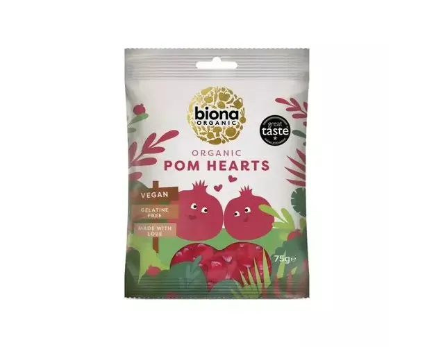 Jeleuri inimioare cu rodie ECO, 75g | Biona