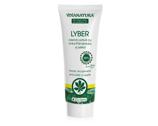 Lyber-Crema Activa Masaj Incalzitor cu Untul Pamantului si Petrol | Vivanatura