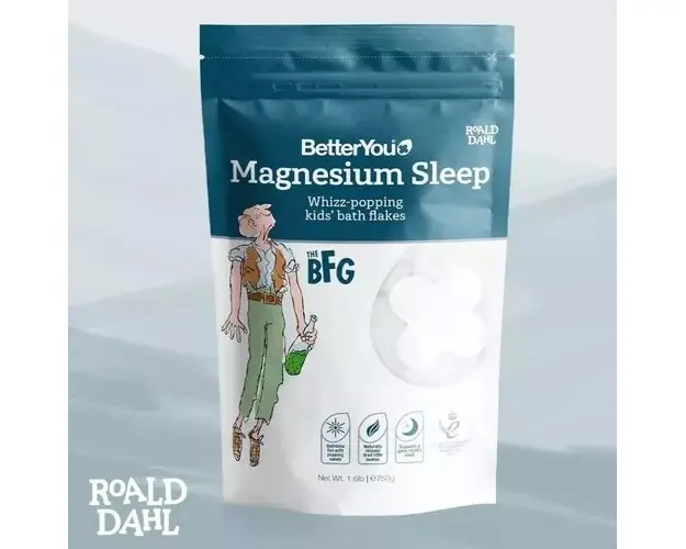 Fulgi de baie cu magneziu - BFG - pentru copii, 750g | BetterYou