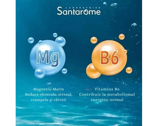 Magneziu Marin 360 Extra Fort, 20 fiole | Santarome Bio