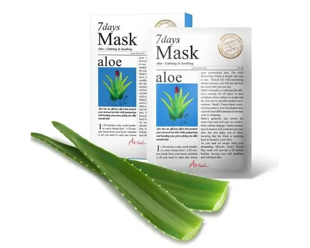 Masca Servetel 7Days Mask Aloe Vera, Calmare si improspatare, 20g | Ariul