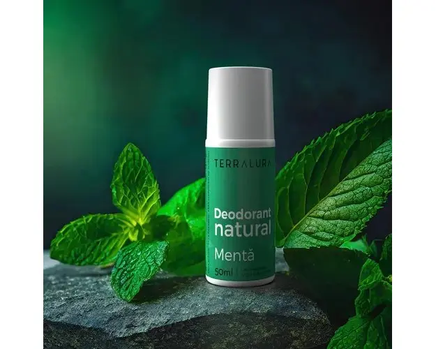 Pachet 3+1 Gratis Deodorant Natural roll-on Menta | Terralura 