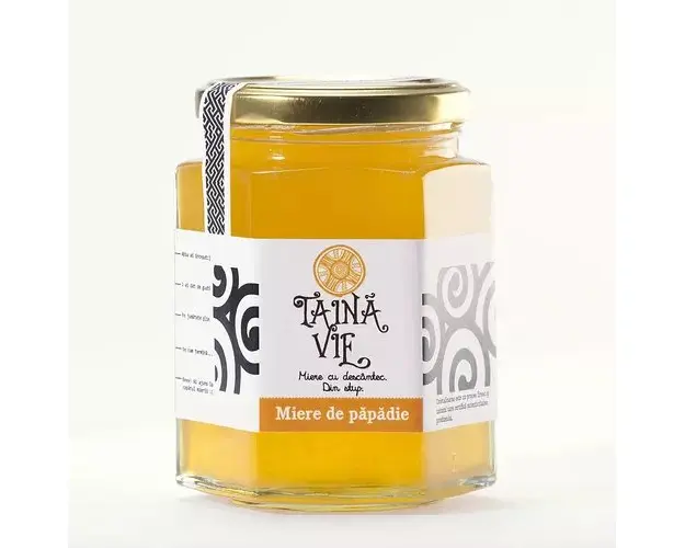 Miere Ecologica de Primavara - Papadie, 375g | Taina Vie