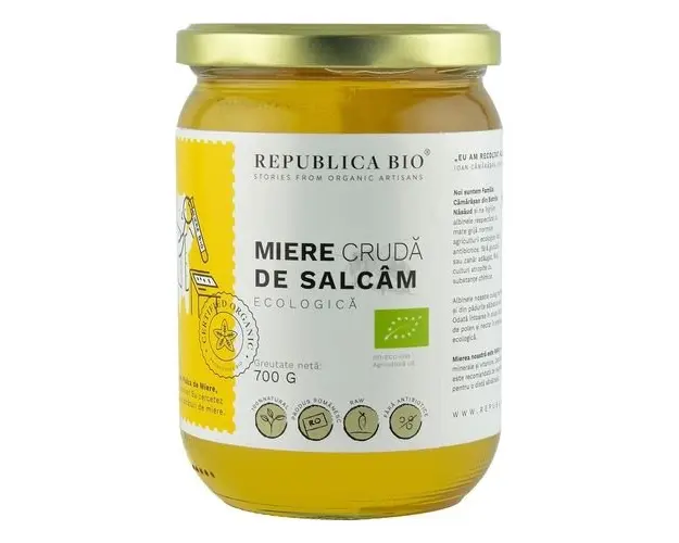 Miere de Salcam Cruda, 700g ECO| Republica BIO