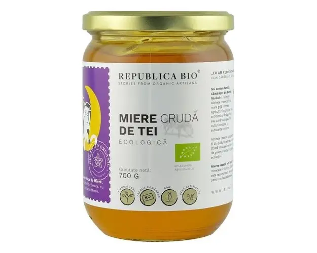 Miere de Tei Cruda, 700g ECO| Republica BIO