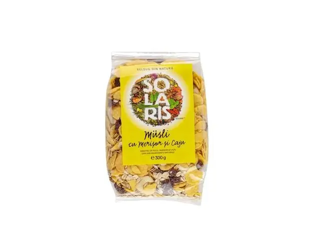 Musli cu Merisor si Caju, 300g | Solaris