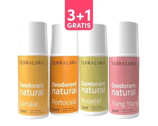 Pachet 3+1 Gratis Deodorante cu Arome Noi | Terralura