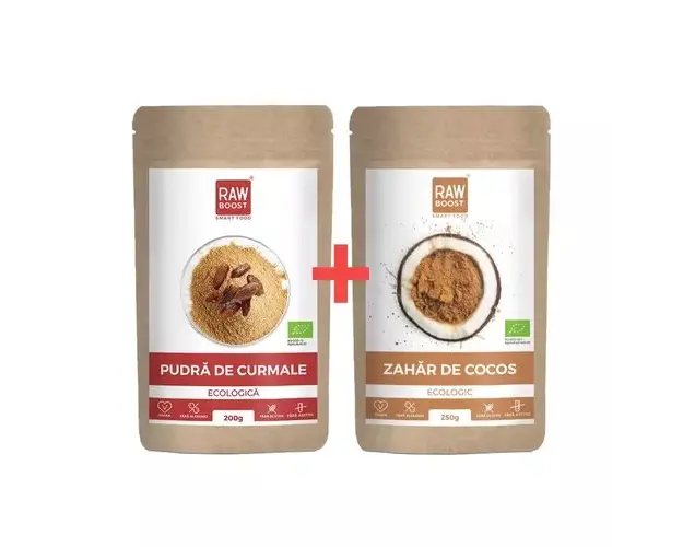 Pachet DELICII - Pudra de Curmale si Zahar de Cocos ECO | Rawboost