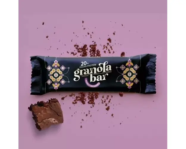 Baton proteic granola, Peanut Brownie, 50g | Viblance