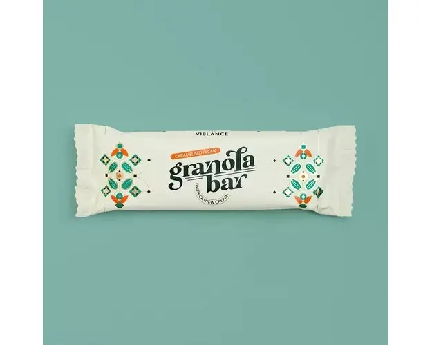 Baton granola cu Nuci Pecan caramelizate, 55g | Viblance