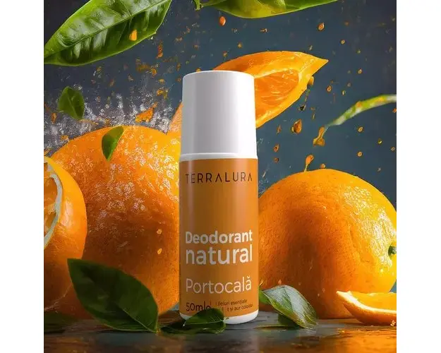 Deodorant Roll-on Natural Portocala, 50ml | Terralura
