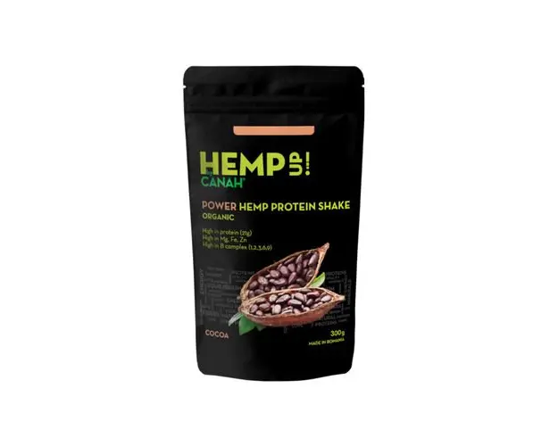 Shake Proteic de Canepa si Cacao ECO POWER Hemp Up, 300g | Canah
