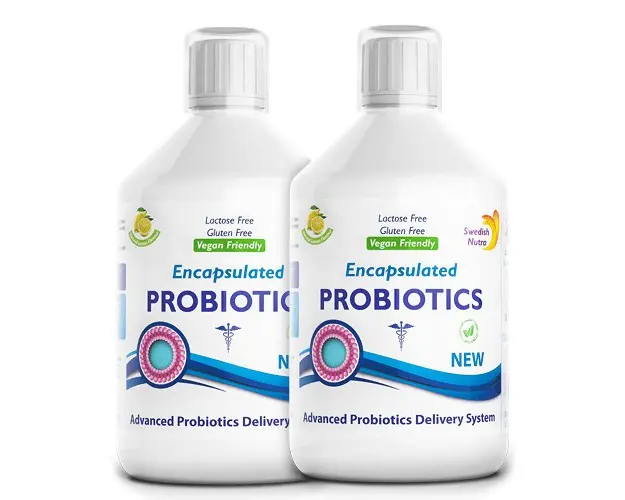 Pachet 2 x Probiotic Lichid  Bifidobacterium lactis + Vitamina C + L-glutamina  Produs Vegan, 500 ml| Swedish Nutra