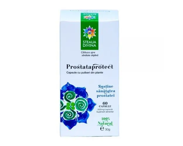 Prostata Protect 500mg, 60 capsule | Steaua Divina