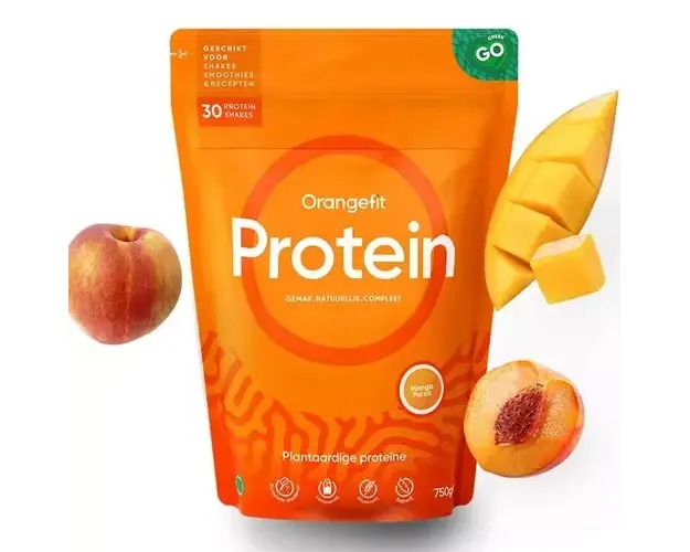 Proteina Vegetala cu Aroma de Mango si Piersica, 750g | Orangefit