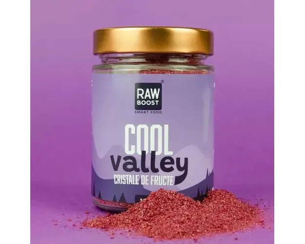 Cool Valley - Cristale de Fructe - Efect Antiinflamator, Antioxidant, Antibacterian, 100g | Rawboost