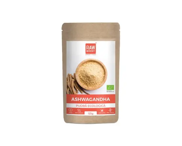 Ashwagandha Pudra ECO - Reducere Stres si Anxietate | Rawboost
