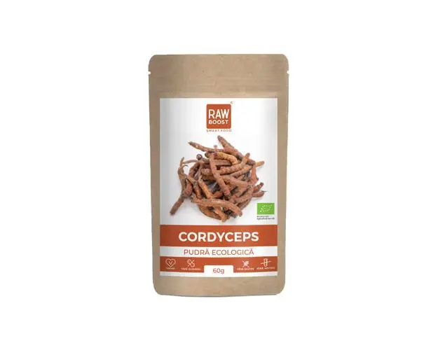 Cordyceps Pudra ECO - Protector Pulmonar, Astm, Pneumonie, 60g | Rawboost