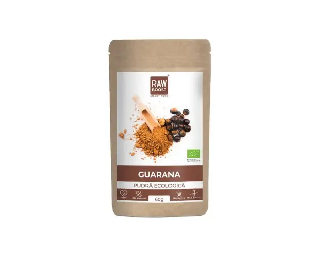 Guarana Pudra ECO - Energie, Scadere in Greutate, 60g | Rawboost