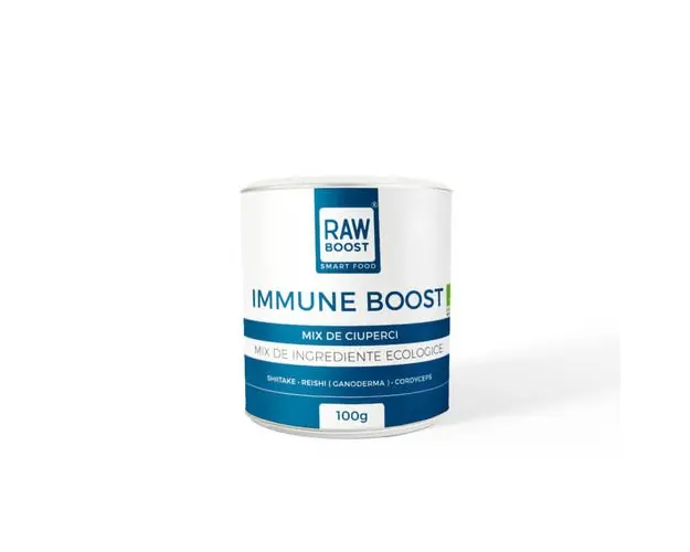 Immune Boost - Mix ECO Ciuperci Terapeutice - Echilibreaza Sistemul Imunitar, 100g | Rawboost