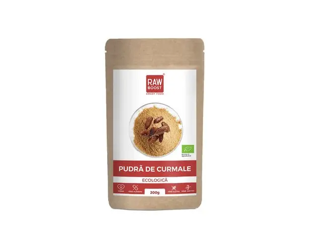 Pudra de Curmale ECO, Indulcitor Natural, 200g | Rawboost