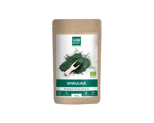 Spirulina Pudra ECO - Antioxidant, Imunizant, Antiinflamator | Rawboost