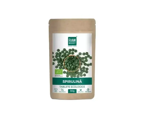 Spirulina Tablete ECO - Antioxidant, Imunizant, Antiinflamator | Rawboost