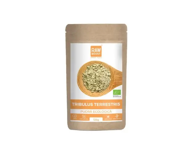 Tribulus Terrestris Pudra ECO - Afrodisiac Natural, 125g | Rawboost