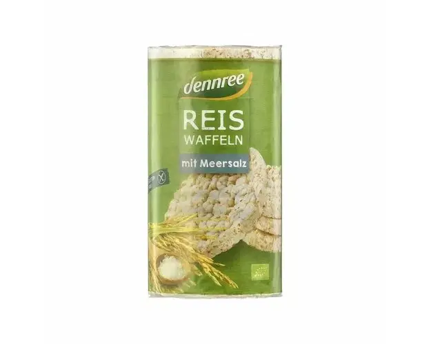 Rondele din orez expandat cu sare FARA GLUTEN ECO 100g | Dennree