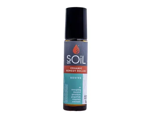 Roll-On Revive cu Uleiuri Esentiale Pure Organice ECOCERT, 10 ml | SOiL
