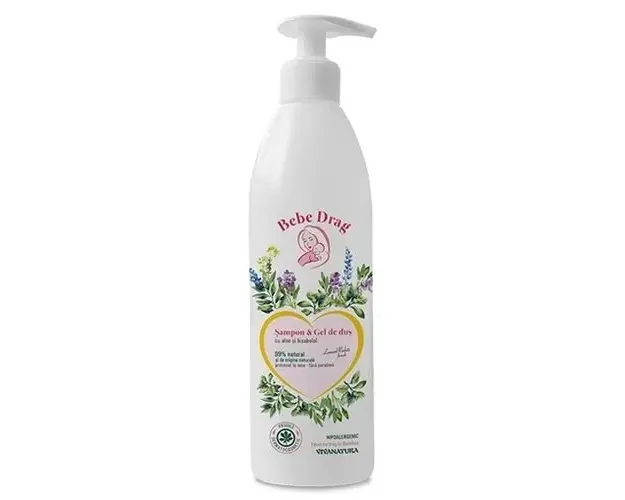 Bebe Drag Sampon  Gel de Dus cu Aloe si Bisabolol, 500ml | Vivanatura