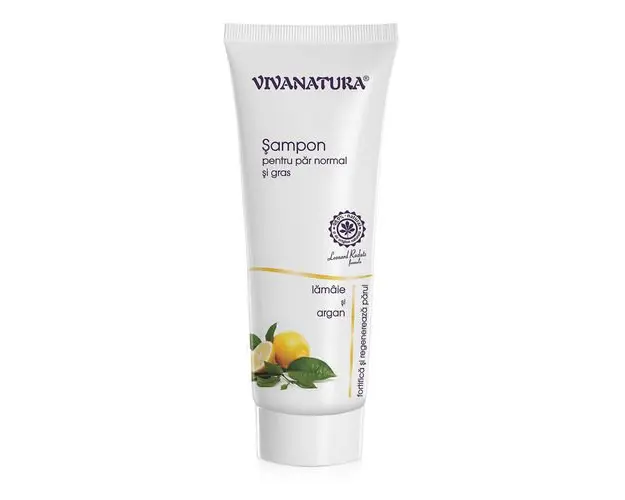 Sampon Pentru Par Normal si Gras cu Lamaie si Argan, 250 ml | Vivanatura