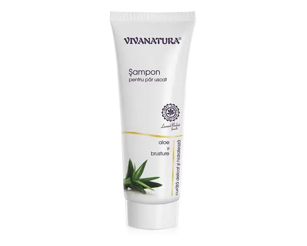 Sampon Pentru Par Uscat cu Aloe si Brusture, 250 ml | Vivanatura
