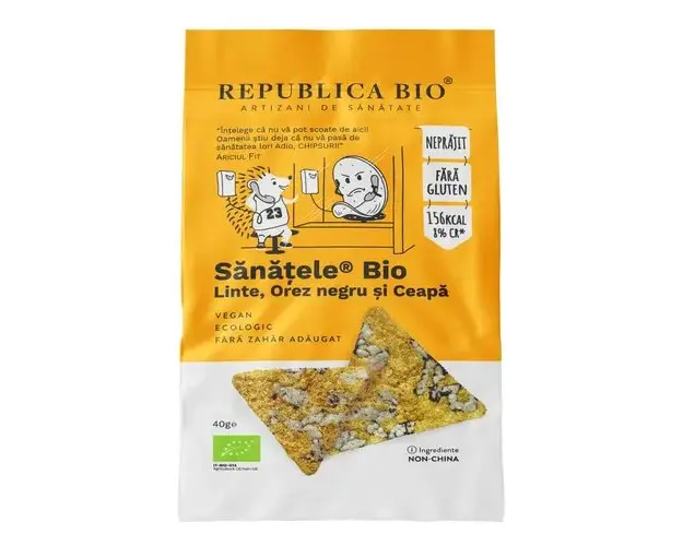 Sanatele Linte, Orez Negru si Ceapa, fara gluten, 40g ECO | Republica Bio