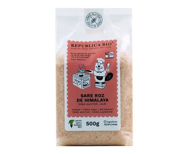 Sare Roz de Himalaya Fina Natural Fara Gluten, 500g ECO| Republica BIO